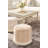 Linea Round End Table in Champagne Mist-1306807635
