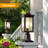 Oil Rubbed Bronze Dusk to Dawn Lantern Post for Outside with Pier Mount Base
