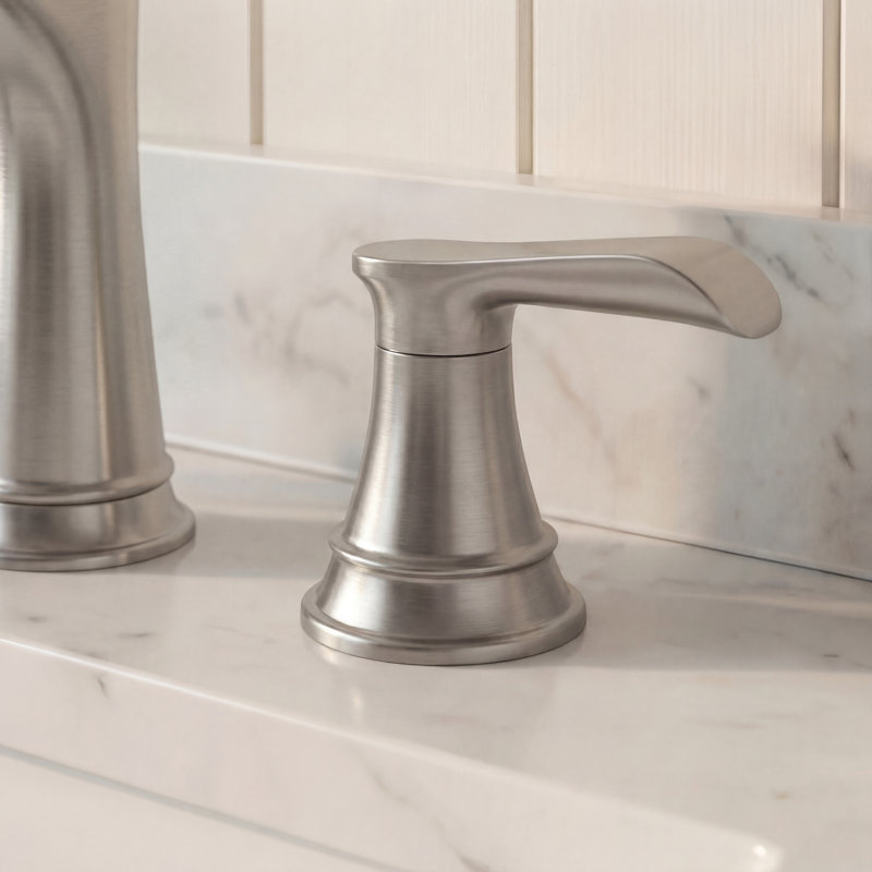 Robinets de lavabo de salle de bain, Nickel