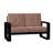Vale 58.5'' Wide Aluminum Loveseat with Cushions-86666904-43011352