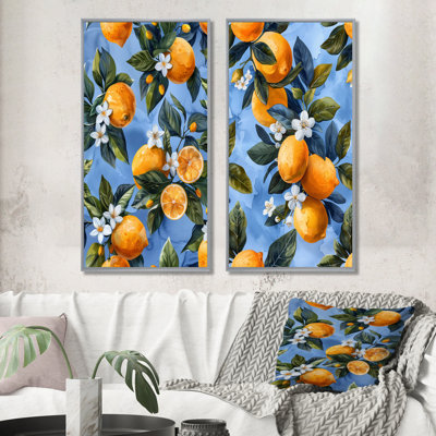 Marcil - Fruits Wall Art 2 Pieces Set