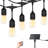 Belvie 15-Bulb 50FT Solar-Powered Outdoor String Lights- for Holiday Decor, Camping, Everyday Use