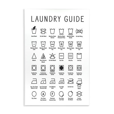 Guide de nettoyage Minimal Laundry Guide