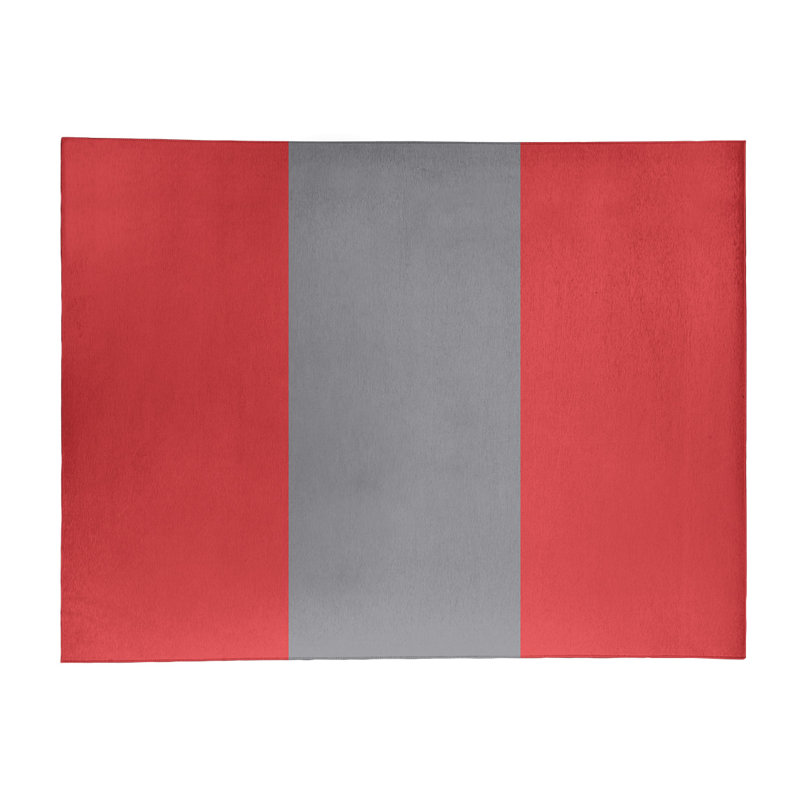 Tapis rouge à rayures de hockey national, Rectangle 8 pi x 10 pi