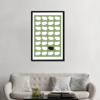 « black brebis », impression sur toile tendue