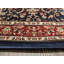 Tapis bleu marine à motif floral oriental traditionnel-16355521