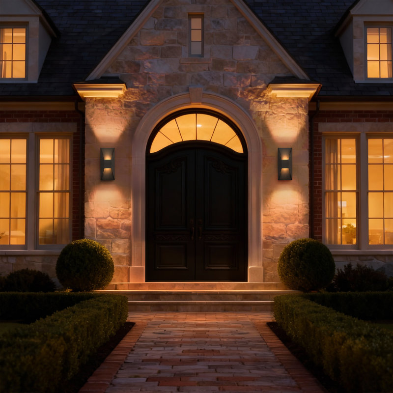 Haxby LED Wall Sconce for Indoor/Outdoor Use, 3-CCT Selectable, Dimmable, Wet Rated, ADA Compliant