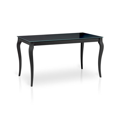 Extendable Rectangular Dining Table with Wood Base