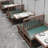 Chinese light luxury restaurant bench Faux Leather Upholstered Bench