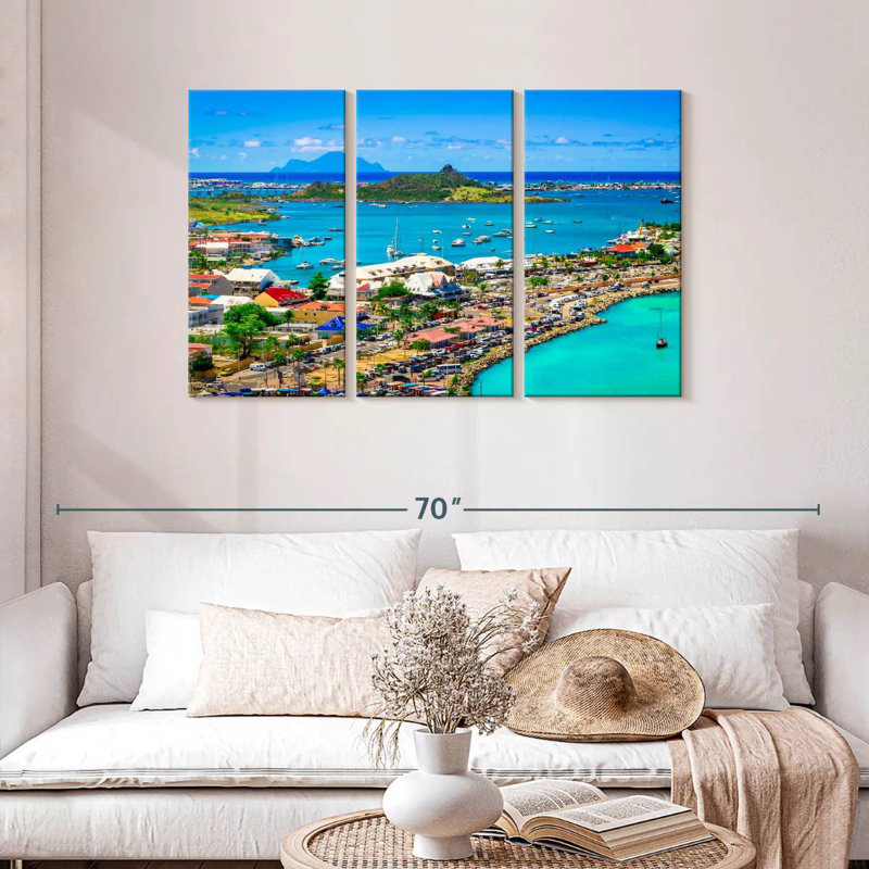 Panorama Marigot, H 28 po x l 45 po