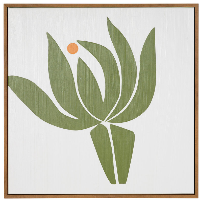 Protea, 40" H x 40" W, Framed Print, Light Natural