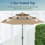 Parasol de patio à 3 niveaux-130904406