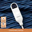 Couverture électrique chauffante en flanelle nervurée avec 6 niveaux de chaleur, chauffage avec 10 réglages de temps, arrêt automatique de la minuterie de 8 heures, GentleSoft ™-118041830-118041834