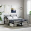Structure de lit en métal, acier robuste, sans matelas-660107246-660107240