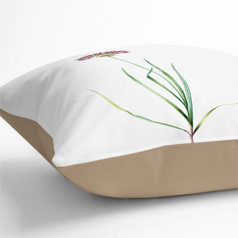 Square Throw Cushion, Stone, 40cm H x 40cm W x 15cm D
