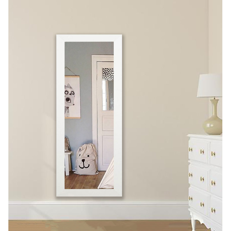 Geyer Flat Mirror, 63.5" H x 25.5" W, Satin White