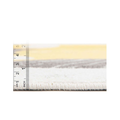 Whimsy Kids Round Machine Woven Polypropylene Plastic Rug