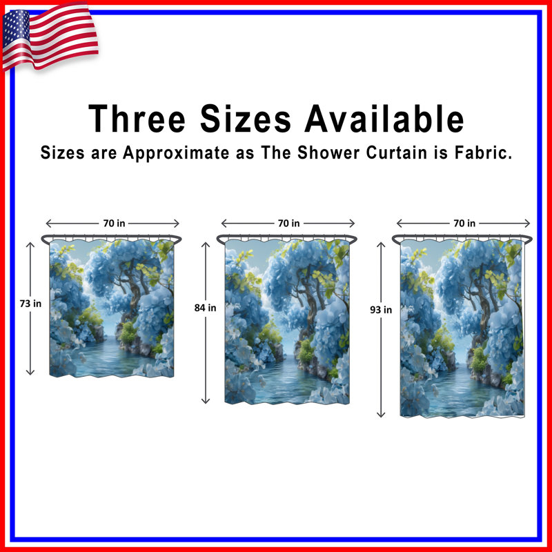 Rideaux de douche Blue River, L 70 po x H 72 po