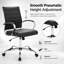 Fauteuil de bureau à dossier moyen en faux cuir Mulkey-1428571159