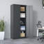 Armoires de rangement robustes en métal de 72 po avec verrou et étagères réglables, armoire de service noire pour garage, bureau, salle de bain et balcon Mak Peace