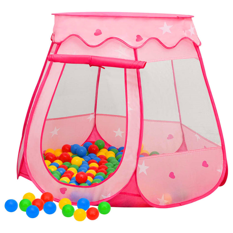 Enciso Freeport Park 102cm W x 102cm D Indoor / Outdoor Polyester Play Tent, Pink