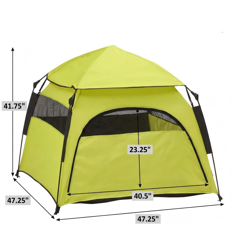 Abri de camping transportable pour animaux de compagnie, auvent escamotable pour chiens