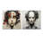 Robotic Minimalism Portrait - Robot Acrylic Wall Art Glass Set Of 2-126800703
