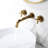Bronze Wall Mounted Bathroom Faucet - To Rust And Corrosion, 7-Layer Finish For Long-Term Use Tap In Corrosion, Surface Protection Longevity