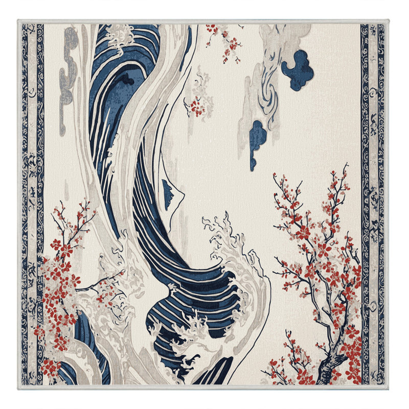 Moonlit Bloom Rug, Square 7'