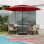 Parasol de terrasse pour grand marché à 10 niveaux avec parasol ventilé 3 pieds 10 pieds -2061958522