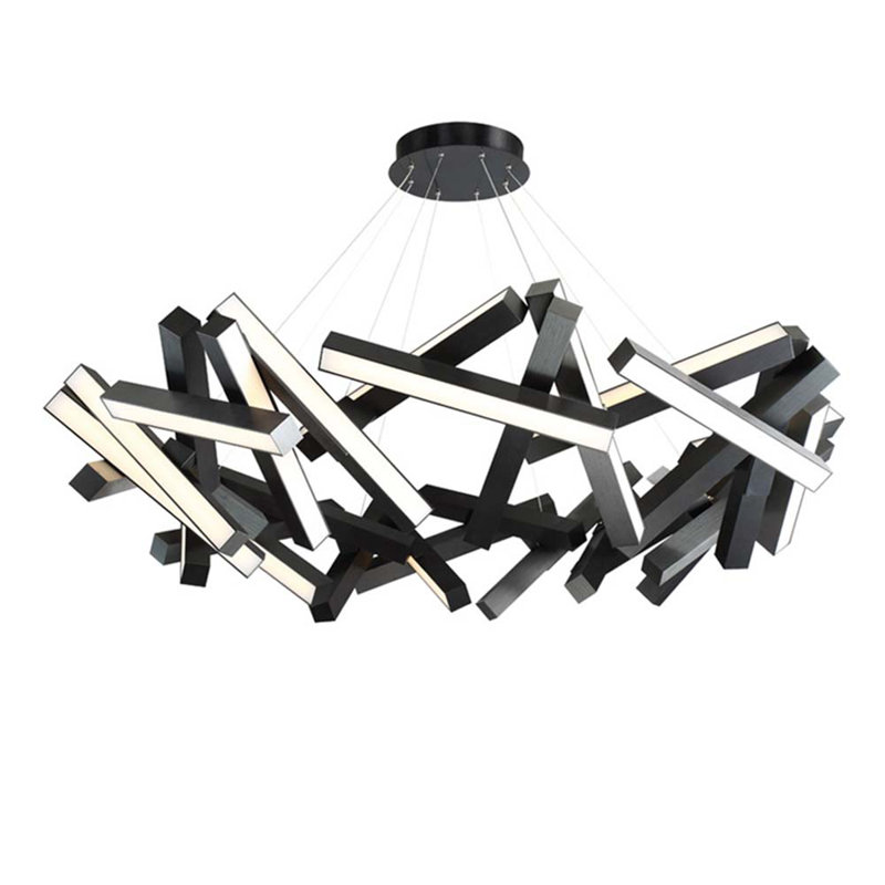 Chaos 31 - Light LED Chandelier, Black