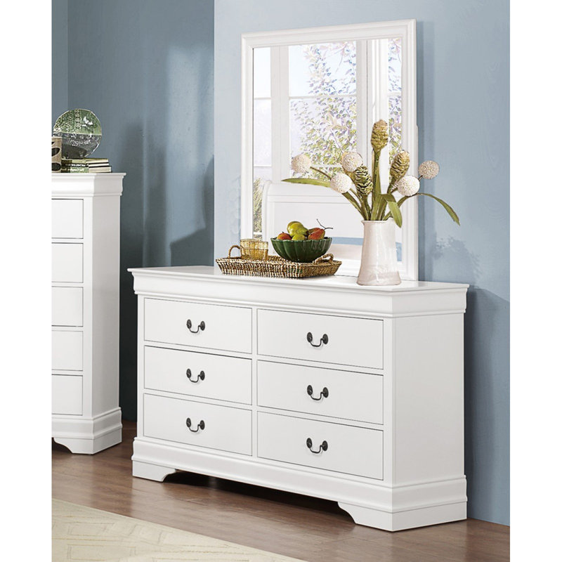 Commode de style traditionnel Louis Phillippe, Blanc