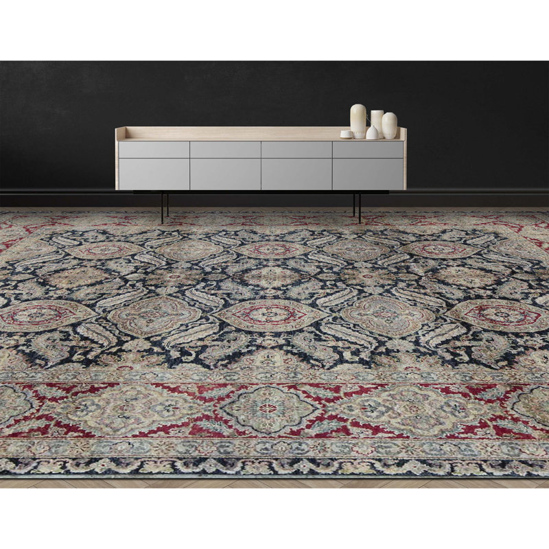 Wool Oriental Area Rug, Rectangle 8'9" x 11'11"
