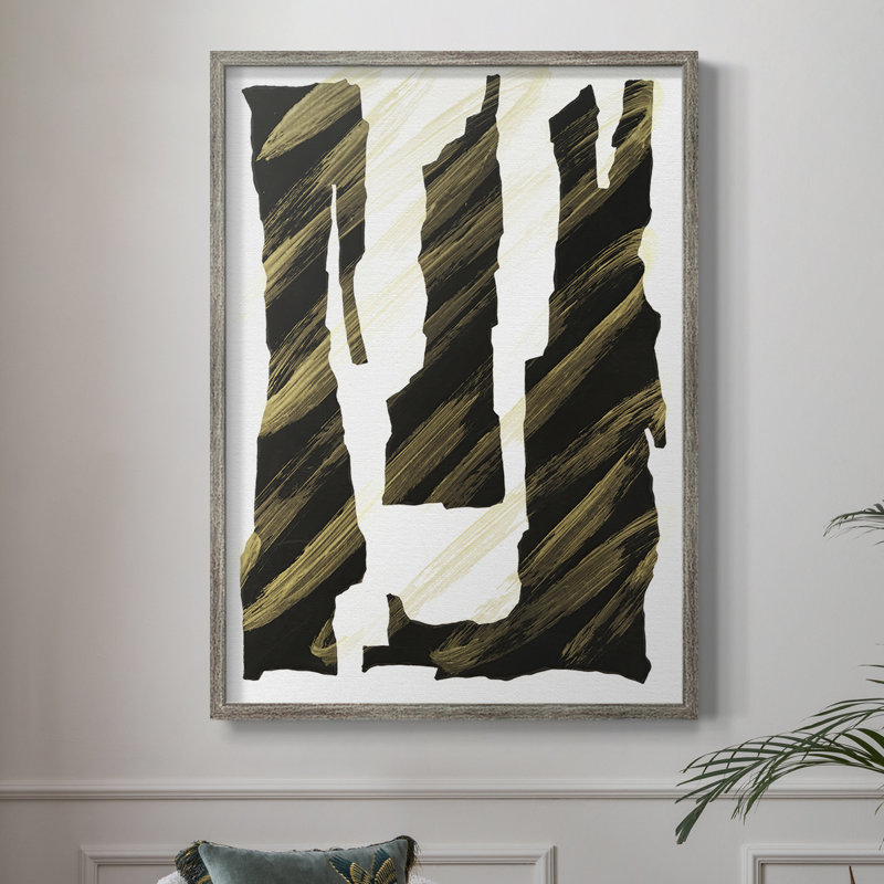 Onyx Obelisks I, reproduction encadrée - bois massif, H 15 po x l 12 po