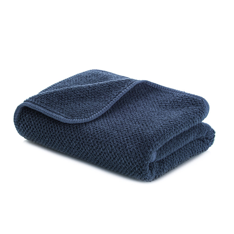 Bee Waffle Bath Towel, Anthracite, Bath Sheet 1-Pack