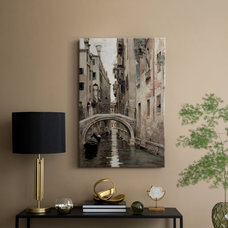 Paysage rétro CLIV - galerie Cavas, H 27 po x l 18 po