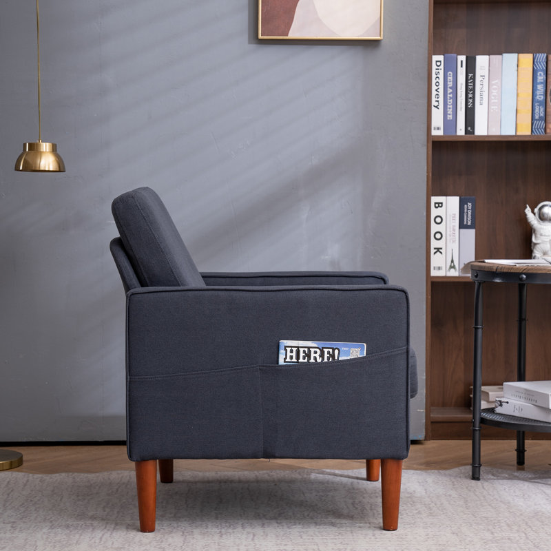 Fauteuil Charliese, Lin gris