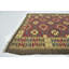 Tapis de zone en laine rouge/brune 5 pi 3 po x 8 pi 3 po one-of-kind à la main noué la Lorain