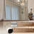 Wide Arch Rectangle Bathroom Vanity Mirror | Stainless Steel Frame-543528399-554216539
