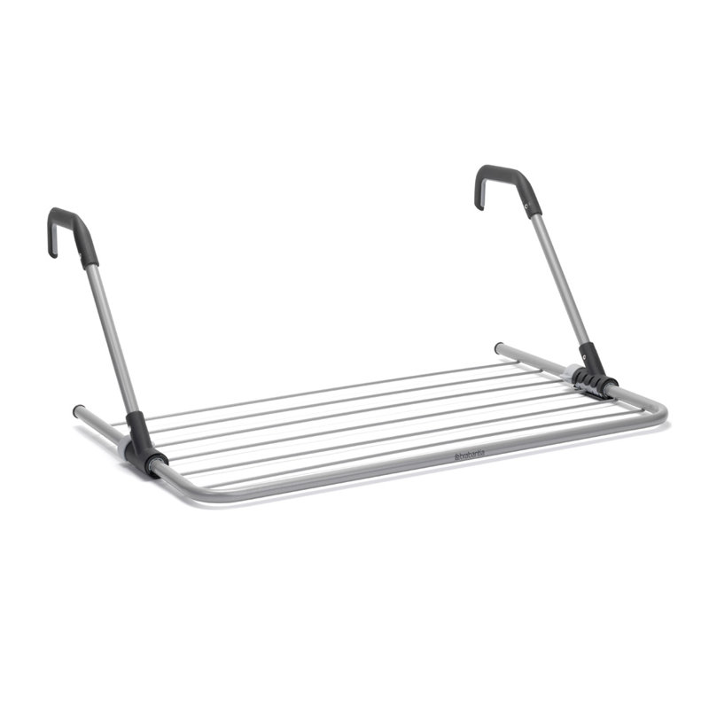 Brabantia Over The Door Hanging Clothes Drying Rack, Metallic Gray