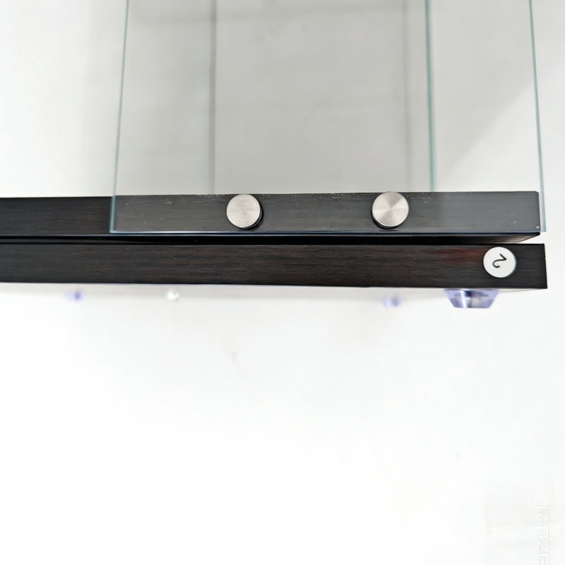 Rotatable Three-Layer Cabinet Style Display And Wine Storage With Remote Control LED Light, Adjustable Feet,  For Living Room And Corridor