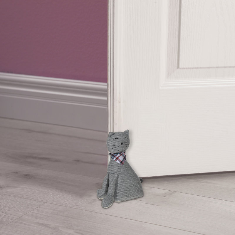Butoir de porte pour chat assis