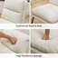 Ensemble de 2 tabourets de comptoir rembourrés de 26 po, blanc vanille