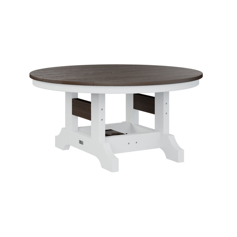Table de conversation ronde ronde de 38 po Berlin, H 18,5 po x l 38 po x P 38 po, Imbuia