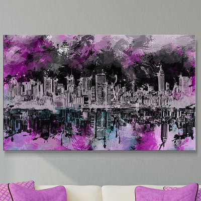 Reproduction d’art sur toile tendue "the bekimy horizon brush strokes" par mehovic