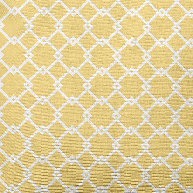 Subline Geometric Reversible Throw Pillow, 20" H x 20" W, Yellow