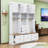 Elegant Hall Tree with Spacious Cabinets, Storage Compartment, Bench, Drawers and Hooks-43411122
