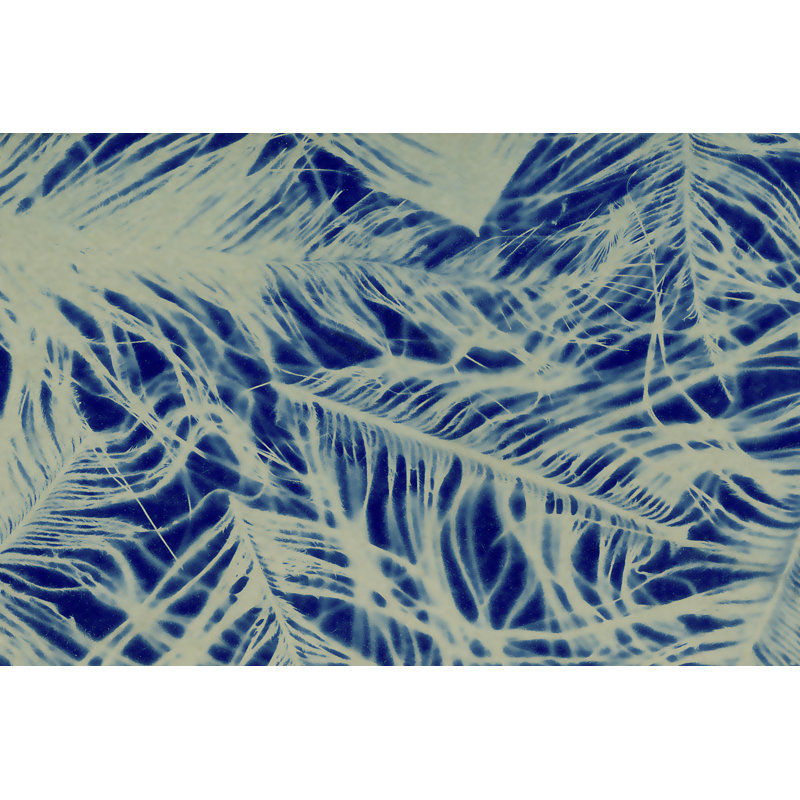 Textures In Blue IV - Painting, 30cm H x 46cm W, Wrapped Canvas