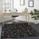 Abgail Floral Black Area Rug