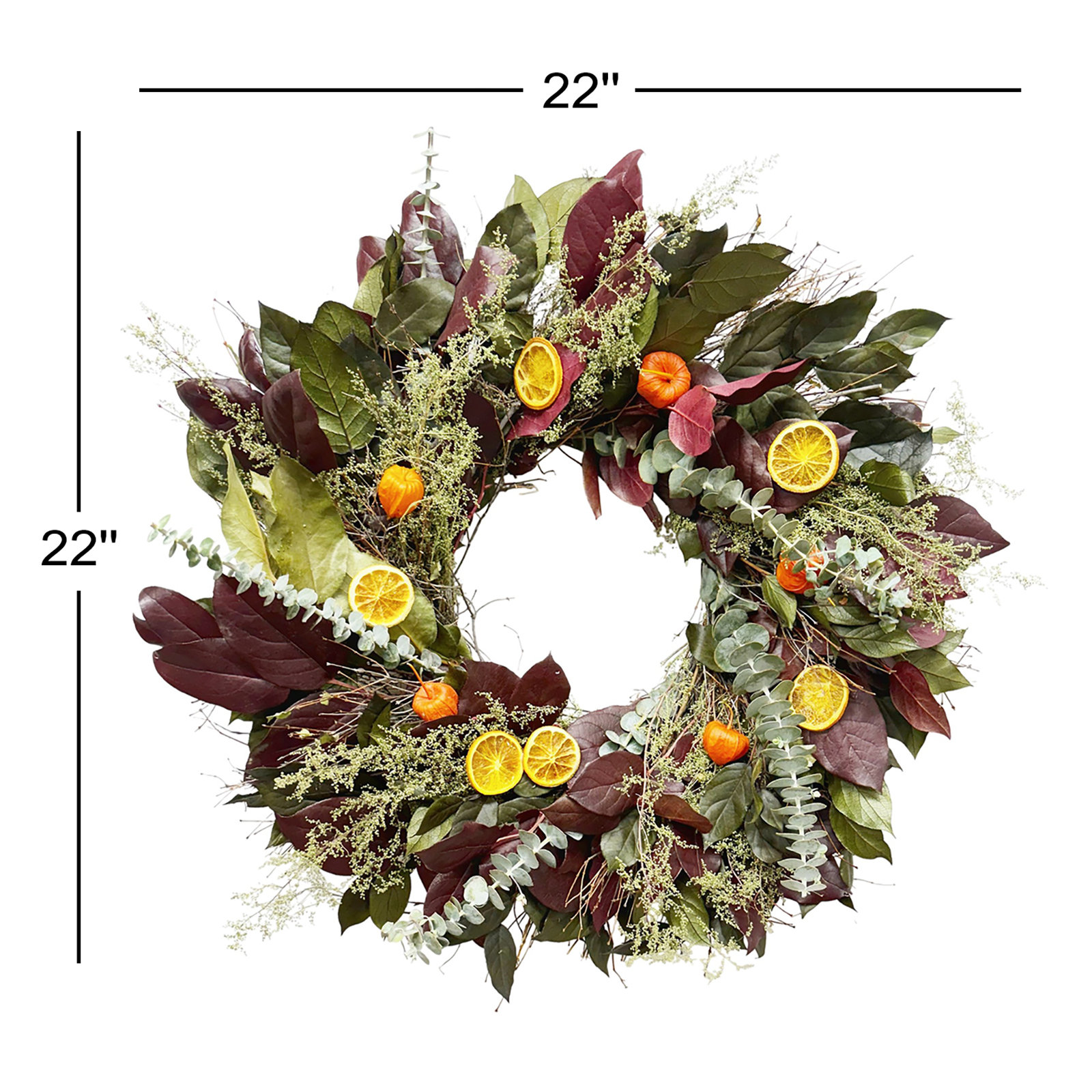 22" Handcrafted Eucalyptus Wreath